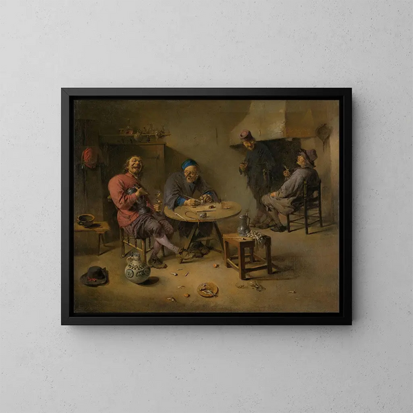 The Tavern - Abraham Diepraam — framed artwork on a wall