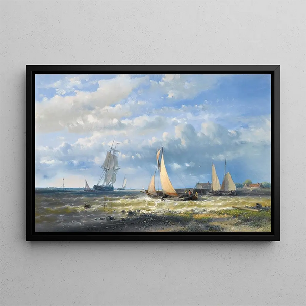 Partir en mer - Abraham Hulk — framed artwork on a wall
