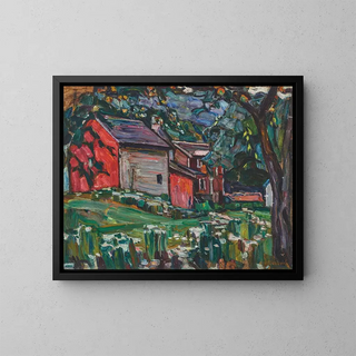van een landhuis in de buitenwijken van Moskou - Abraham Manievich — ingelijst kunstwerk aan de muur
