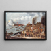 Station baleinière danoise - Abraham Speeck — ingelijst kunstwerk aan de muur