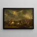 van cavaleriegevecht - Abraham van Calraet — ingelijst kunstwerk aan de muur