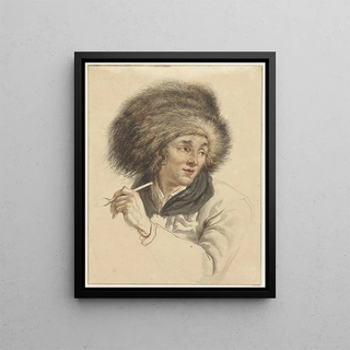 Abraham Van Strij - Man with Fur Hat and Pipe.webp