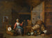 Binnenkant met een moeder die draad weeft bij een wieg - Abraham Willemsens — weergave van het kunstwerk