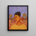 Zelfportret - Abraham Ángel — ingelijst kunstwerk aan de muur