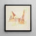 abstract gebaseerd op doeken III - David Kakabadz — ingelijst kunstwerk aan de muur