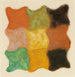 Abstraction en oranje, geel en groen - Augusto Giacometti — weergave van het kunstwerk