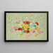 Dahlias en zonnebloemen pompons - Achille Laugé — ingelijst kunstwerk aan de muur