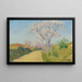 La Route aux amandiers fleuris - Achille Laugé — ingelijst kunstwerk aan de muur