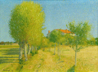 La Lande des Saules derrière l'Alouette Cailhau - Achille Laugé — weergave van het kunstwerk