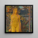Acte féminin debout dans le jardin - Erich Erler — framed artwork on a wall