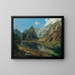 van het Königsee meer met de Watzmann - Adalbert Stifter — ingelijst kunstwerk aan de muur