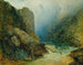 De muur van de duivel bij Hohenfurt Kienberg - Adalbert Stifter — weergave van het kunstwerk