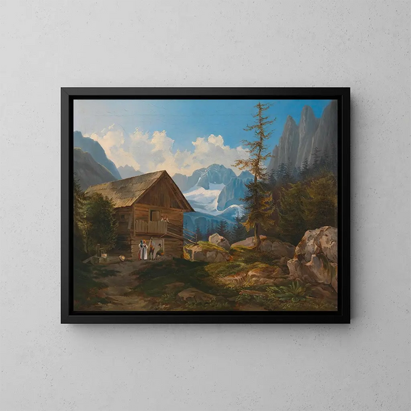In the Gosau Valley, Upper Austria - Adalbert Stifter — framed artwork on a wall