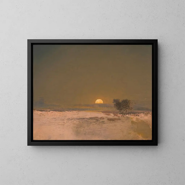 Moonrise - Adalbert Stifter — framed artwork on a wall