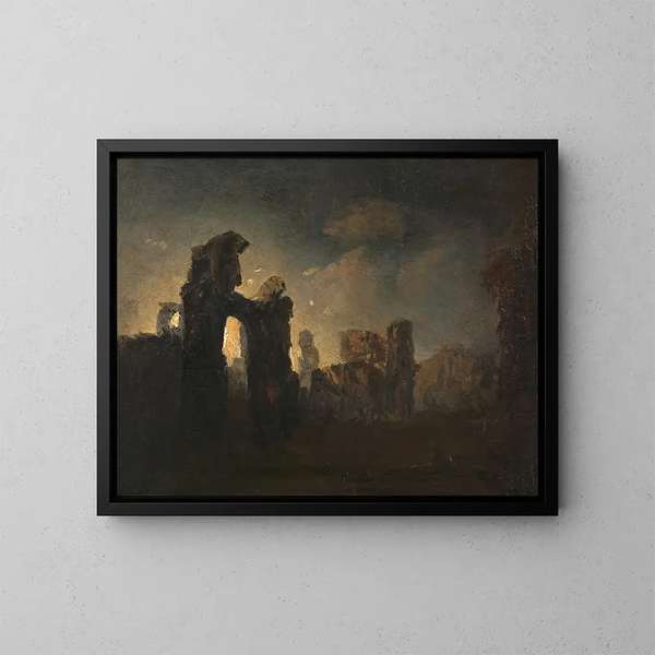 Roman Ruins - Adalbert Stifter — framed artwork on a wall