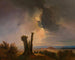 Landschap van het westen van Hongarije, uitzicht vanaf de Leithagebirge - Adalbert Stifter — weergave van het kunstwerk