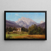 Motief van de Alpen - Adalbert Waagen — ingelijst kunstwerk aan de muur