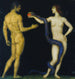 Adam en Eva - Franz von Stuck — weergave van het kunstwerk