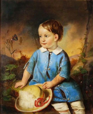 Adam Brenner - Portrt eines Knaben mit Hut.webp