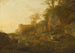 Mountainous landscape painting with livestock - Adam Pynacker — artwork view