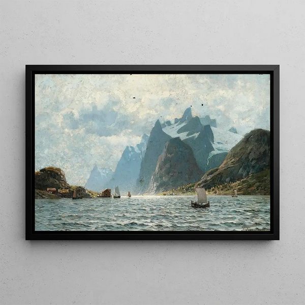 Adelsteen Normann - Fishing Vessels On A Norwegian Fjord.webp