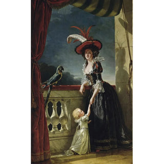 Adlade LabilleGuiard - Mme LouiseElisabeth With Her Two Year Old Son.webp