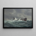 Onderwater schilderij op zee - Adolf Bock — ingelijst kunstwerk aan de muur