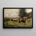 Troupeau de vaches près de Dachau - Adolf Chelius — ingelijst kunstwerk aan de muur