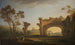 Landschap met ruïnes van de aquaduct - Adolf Fryderyk Harper — weergave van het kunstwerk