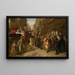 Armoede en rijkdom - Adolf Heinrich Hansen — ingelijst kunstwerk aan de muur