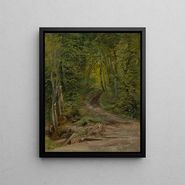 Waldinneres Painting - Adolf Heinrich Lier — framed artwork on a wall