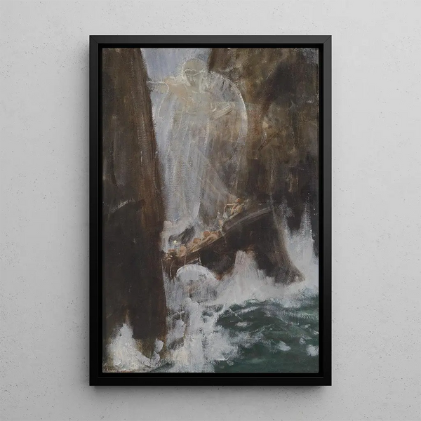 Ulysses' Wanderings - Adolf Hirémy-Hirschl — framed artwork on a wall