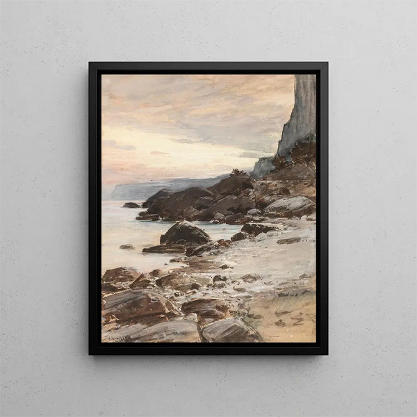 South Coast - Adolf Hirémy-Hirschl — framed artwork on a wall