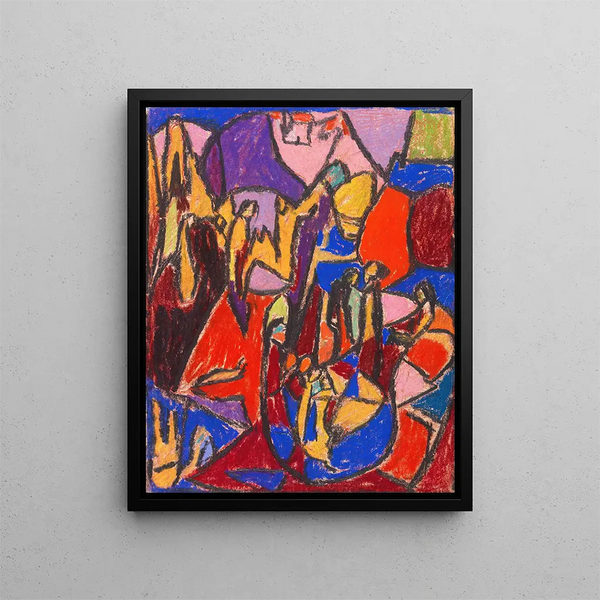 Culte - Adolf Hölzel — framed artwork on a wall