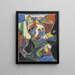 compositie - Adolf Hölzel — ingelijst kunstwerk aan de muur