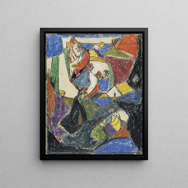 Composition - Adolf Hölzel — framed artwork on a wall