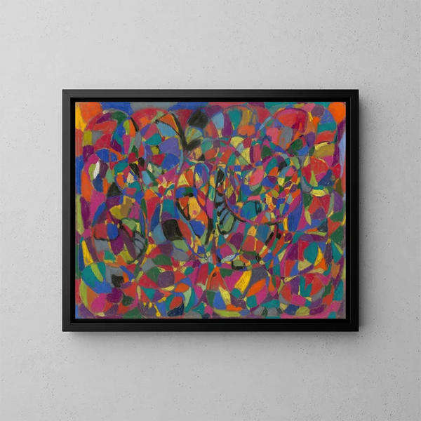 Rythmes circulaires dynamiques - Adolf Hölzel — framed artwork on a wall