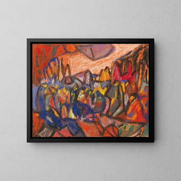 Composition - Adolf Hölzel — framed artwork on a wall