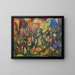 compositie van figuren zonder titel - Adolf Hölzel — ingelijst kunstwerk aan de muur
