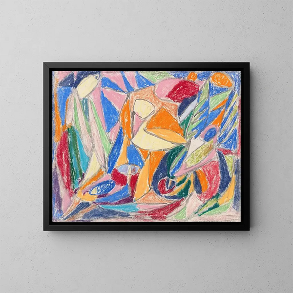 Untitled Painting - Adolf Hölzel — framed artwork on a wall