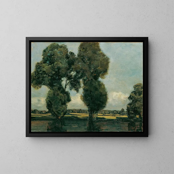 Peupliers argentés - Adolf Hölzel — framed artwork on a wall