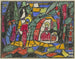 De Geboorte - Adolf Hölzel — weergave van het kunstwerk