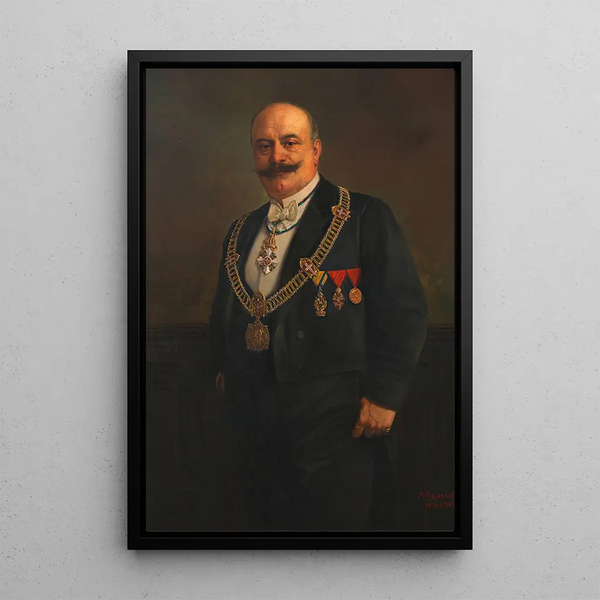 Reproduction of the painting Franz Rienssl district chief - Adolf Mayerhofer