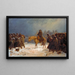 De terugtocht van Napoleon uit Rusland - Adolf Northen — ingelijst kunstwerk aan de muur