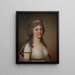 Hedvig Elisabet Charlotte 1759-1818 Koningin van Zweden - Adolf Ulrik Wertmüller — ingelijst kunstwerk aan de muur