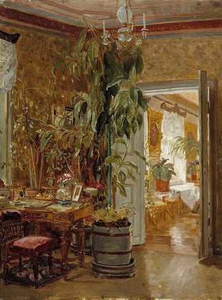 Adolf Von Becker - Interior From The Hallonblads Home Hympl Manor.webp