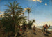 De palmbomen van Akabah op de Rode Zee - Adolf von Meckel — weergave van het kunstwerk