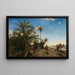 De palmbomen van Akabah op de Rode Zee - Adolf von Meckel — ingelijst kunstwerk aan de muur