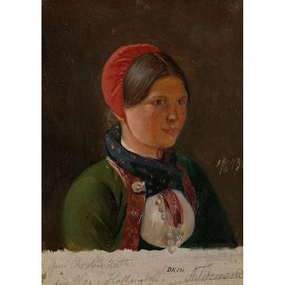 Adolph Tidemand - Girl from Hallingdal.webp
