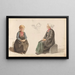 Jonge vrouw in alledaagse kleding, Voss, vrouwenhoofd, Guro Vossebakken - Adolph Tidemand — ingelijst kunstwerk aan de muur